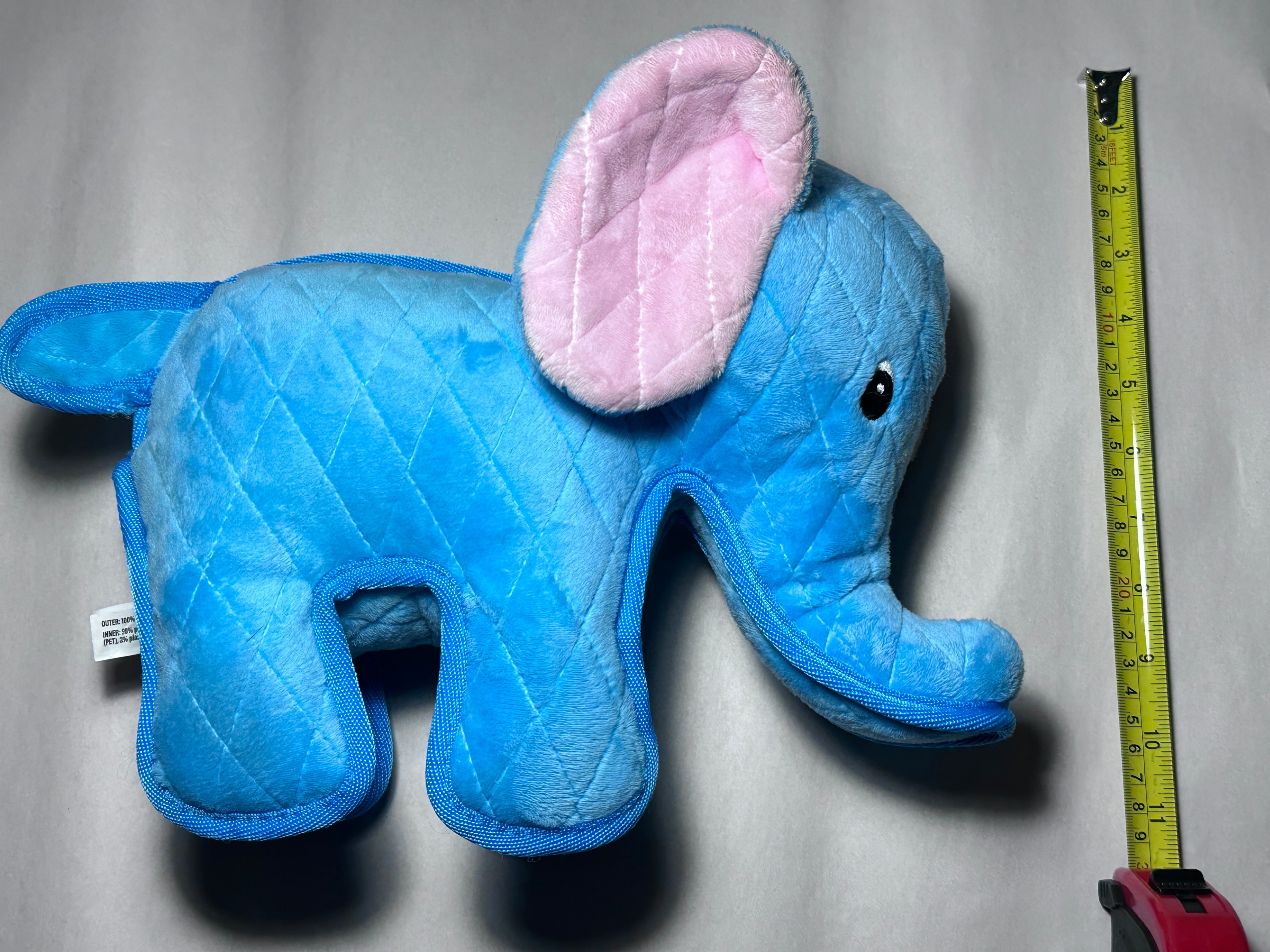 Zeus Number #1:  Elephant Dog Toy, Blue