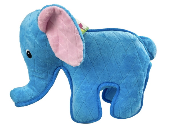 Zeus Number #1:  Elephant Dog Toy, Blue