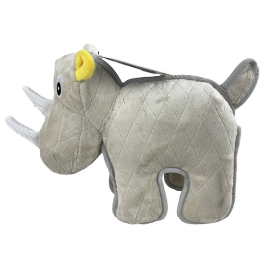 Zeus Number #2: Rhino Dog Toy, Gray